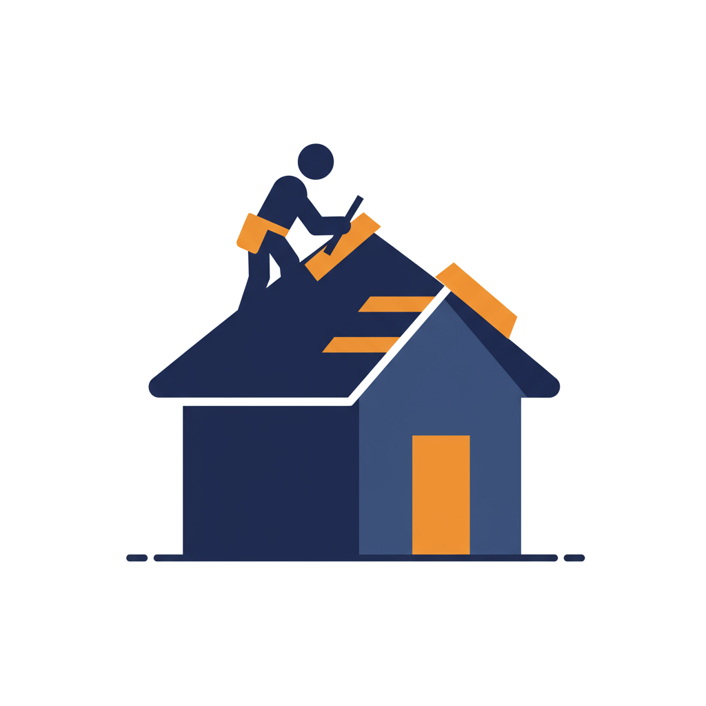 Roofing contractor icon