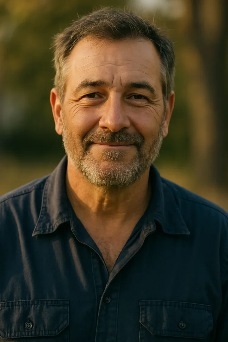Middle aged woman smiling